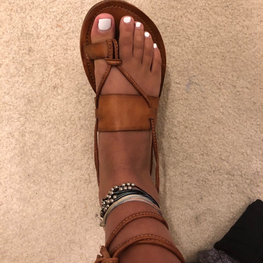 Free people wrap sandals